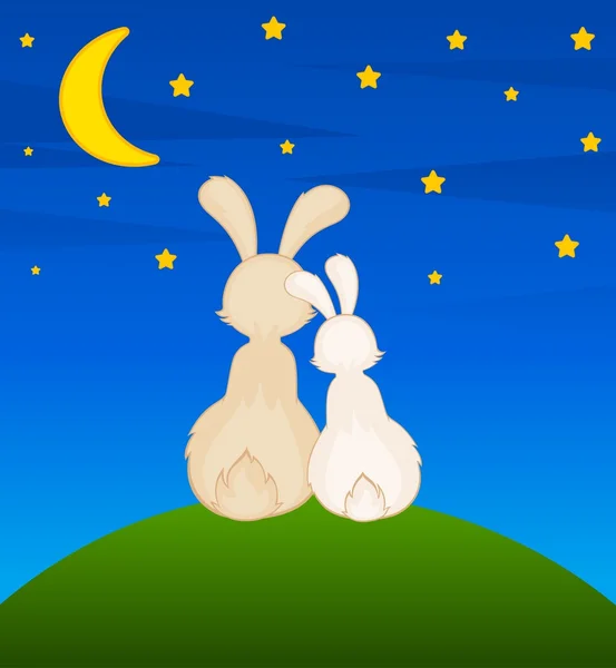Vecteur dessin animé petits lapins jouet — Image vectorielle