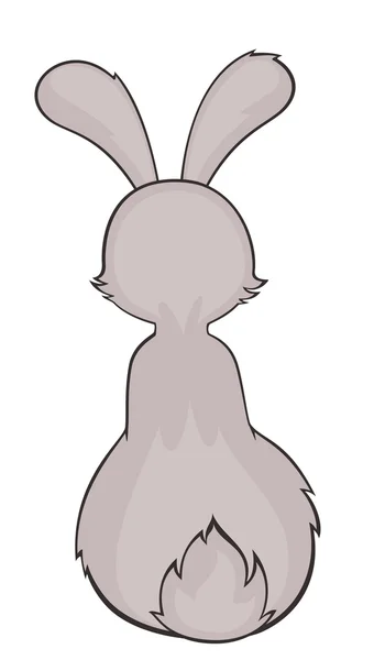 Cartoon lilla leksak kanin — Stock vektor