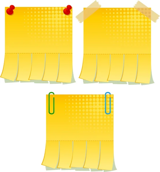 Publicité vierge jaune avec coupures. Vecteur — Image vectorielle