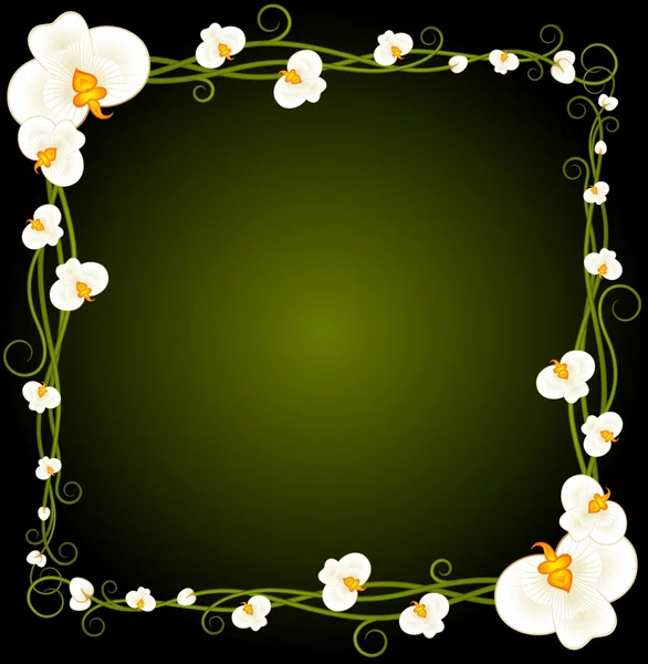 Hintergrund mit schönen Blumen — Stockvektor