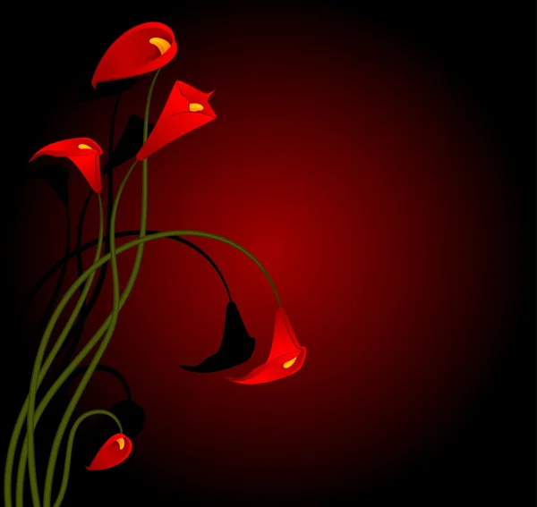 Красива Тропічна lillies — стоковий вектор
