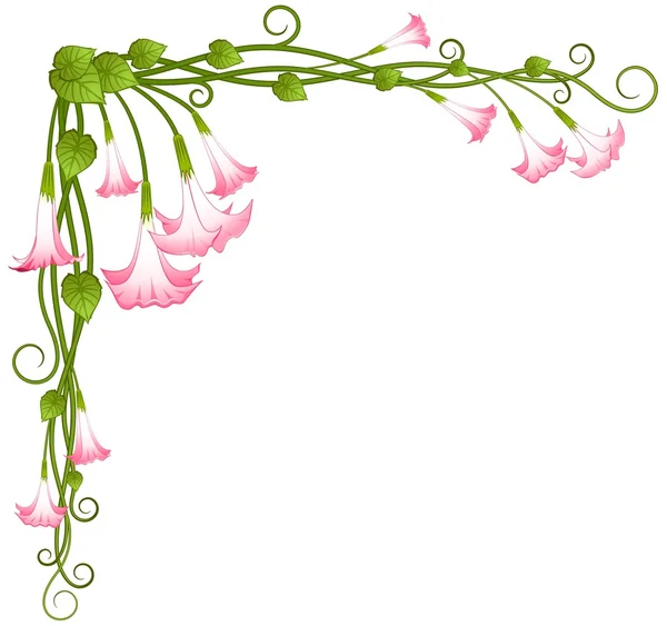 Pozadí s krásnou tropickou lillies — Stockový vektor