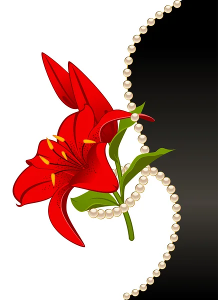 美丽的兰花背景 — 图库矢量图片