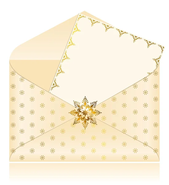 Envelope comemorativo de Natal — Vetor de Stock