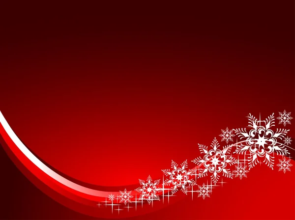 Vektorové vánoční pozadí se sněhové vločky — Stockový vektor