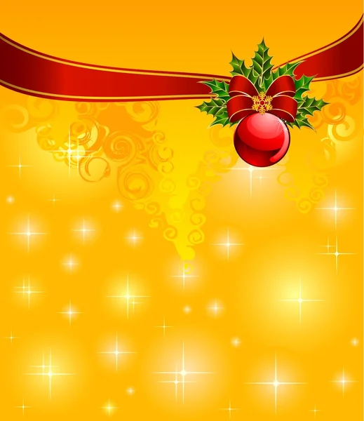 Boules de Noël sur un fond abstrait — Image vectorielle