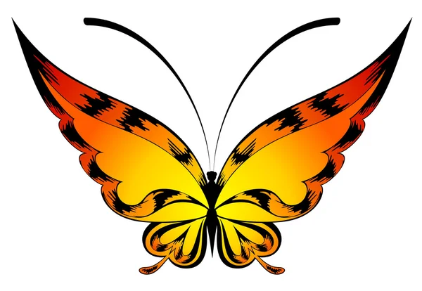 Der schöne Schmetterling. Vektor — Stockvektor