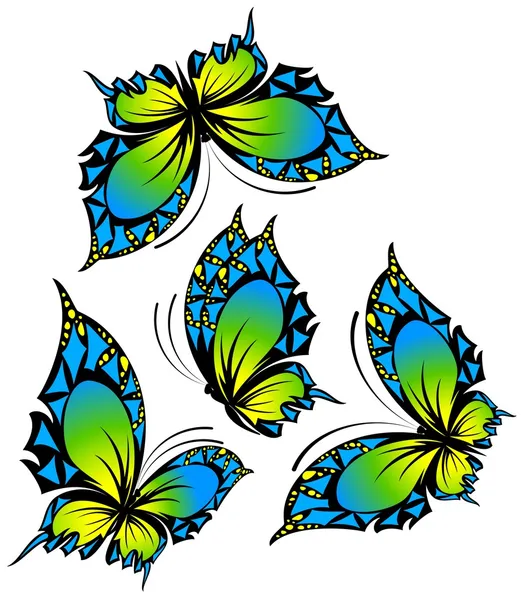A bela borboleta —  Vetores de Stock