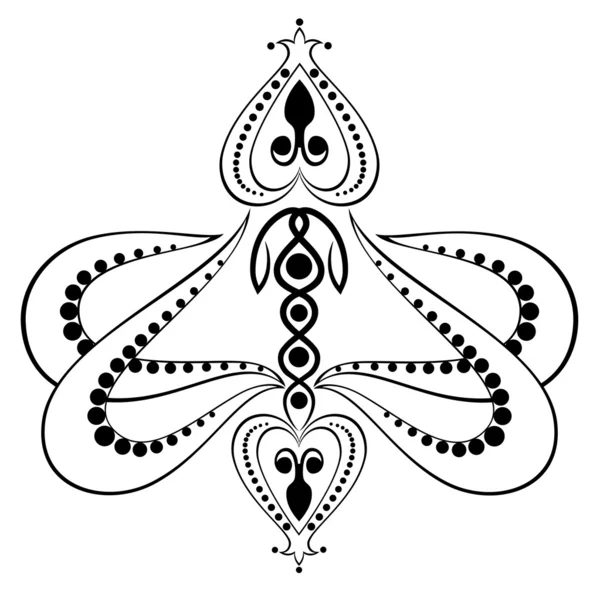 Квітковий орнамент на білому тлі — стоковий вектор