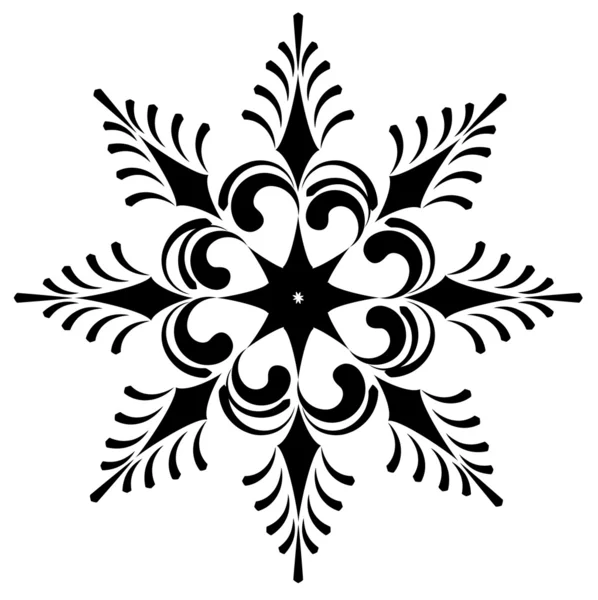 Сніжинка зимових ілюстрація — стоковий вектор