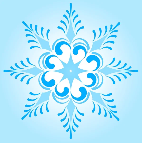 Зимняя иллюстрация снежинок — стоковый вектор
