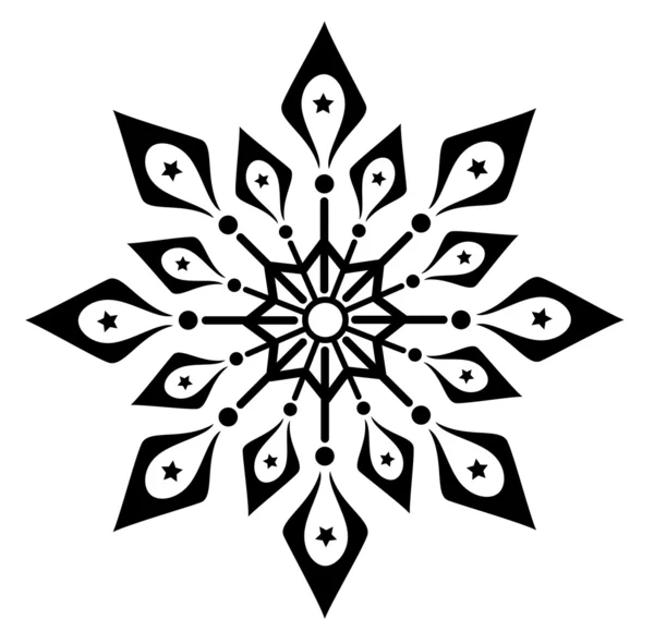 Εικονογράφηση χειμώνα νιφάδα χιονιού — Διανυσματικό Αρχείο