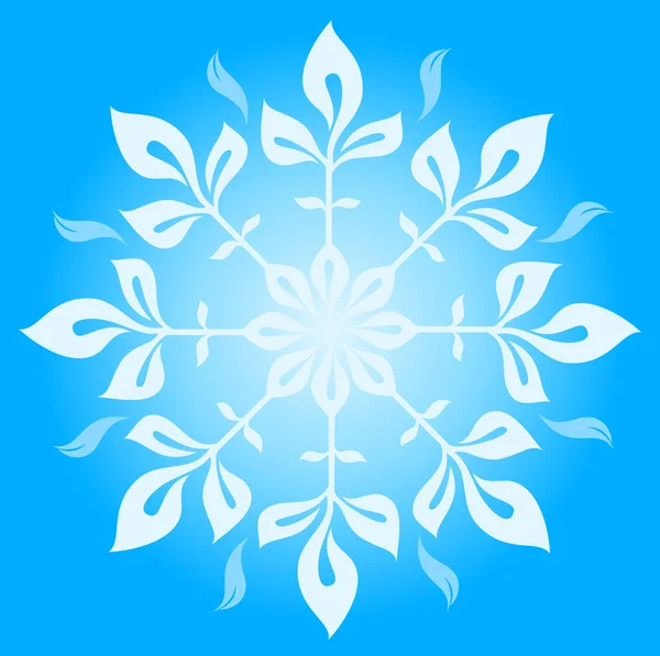 Snowflake winter illustration — Stock Vector