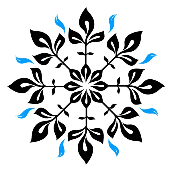 Copo de nieve ilustración de invierno — Archivo Imágenes Vectoriales