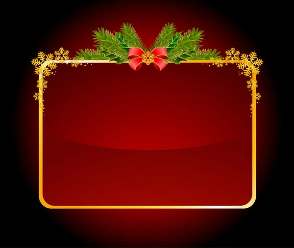 Fond de Noël avec branche — Image vectorielle