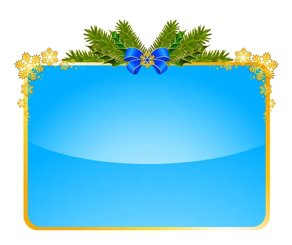 Fond de Noël avec branche — Image vectorielle