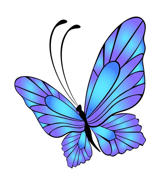 Schöner Schmetterling für ein Design — Stockvektor