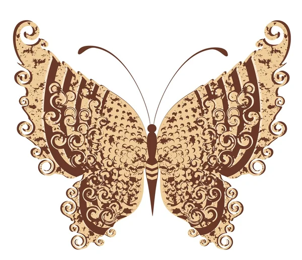 Fluture frumos pentru un design — Vector de stoc