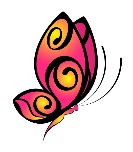 设计只美丽的蝴蝶 — 图库矢量图片