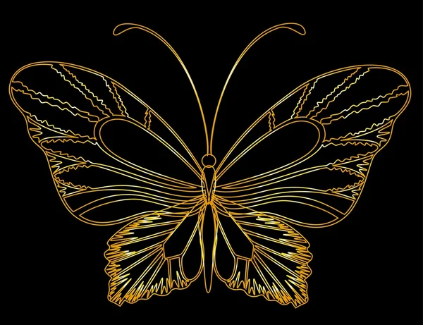 Абстрактная бабочка. Красивая векторная иллюстрация — стоковый вектор