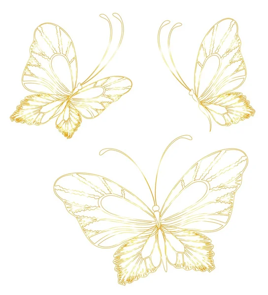 Abstrakter Schmetterling. schöne Vektorillustration — Stockvektor
