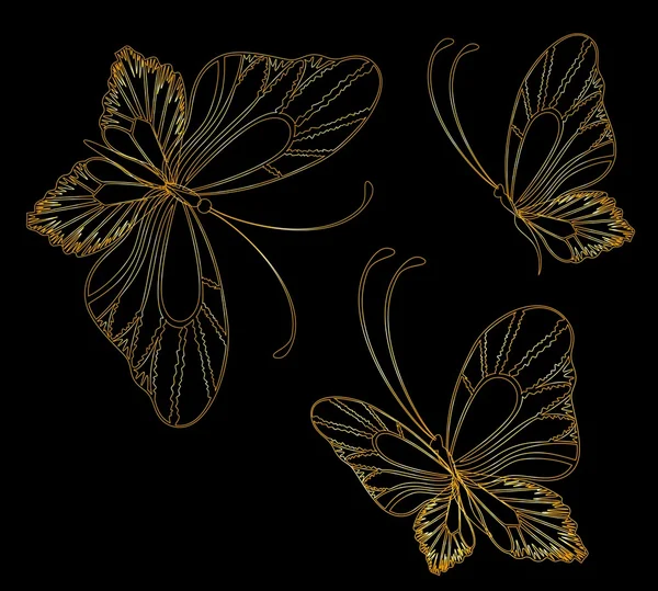 Abstracte vlinder. prachtige vectorillustratie — Stockvector