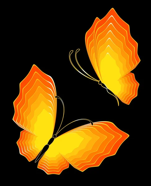 设计只美丽的蝴蝶 — 图库矢量图片
