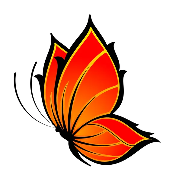 Beau papillon pour un design — Image vectorielle