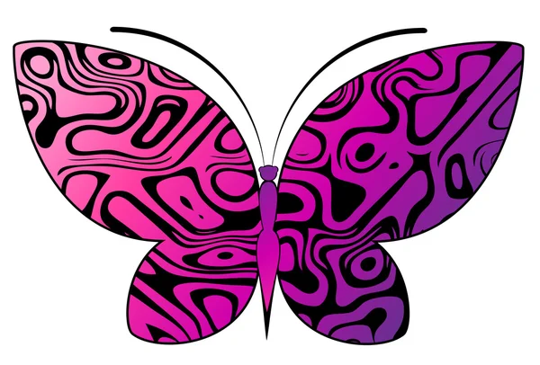 Kupu-kupu indah untuk sebuah desain - Stok Vektor