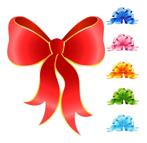 Arco festivo varicolorido para um design presentes de Natal — Vetor de Stock