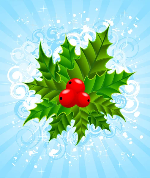 Vacker jul blå bakgrund — Stock vektor