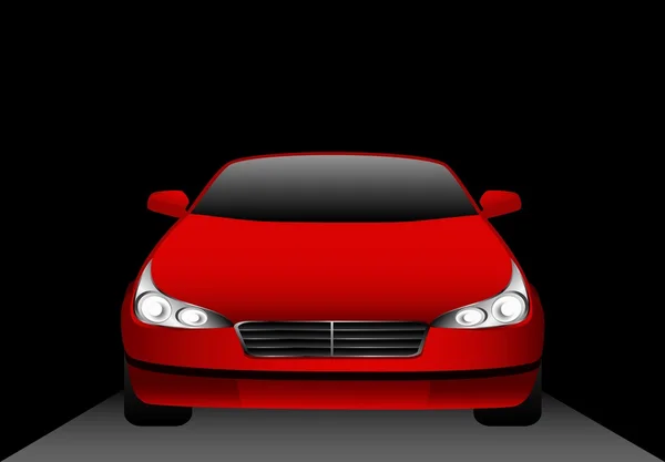 The beautiful car on a black background — Stock Vector