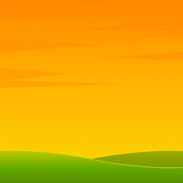 Un paysage champêtre — Image vectorielle