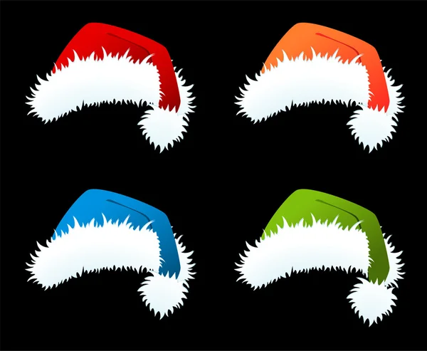 Set di piccole belle clausole di Babbo Natale — Vettoriale Stock