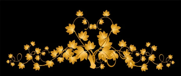 Красива декоративна рамка з листя для дизайну — стоковий вектор