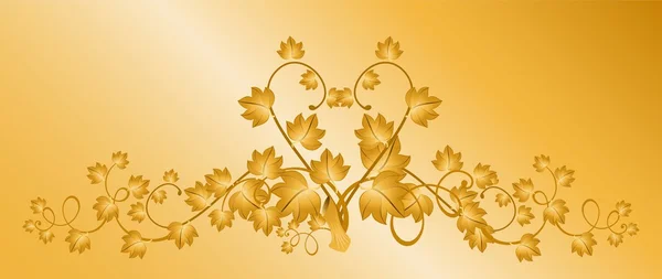Prachtige decoratieve kader van bladeren voor ontwerp — Stockvector