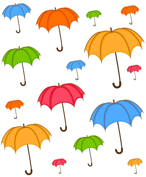 Vector umbrella with wallpaper design — Stock Vector