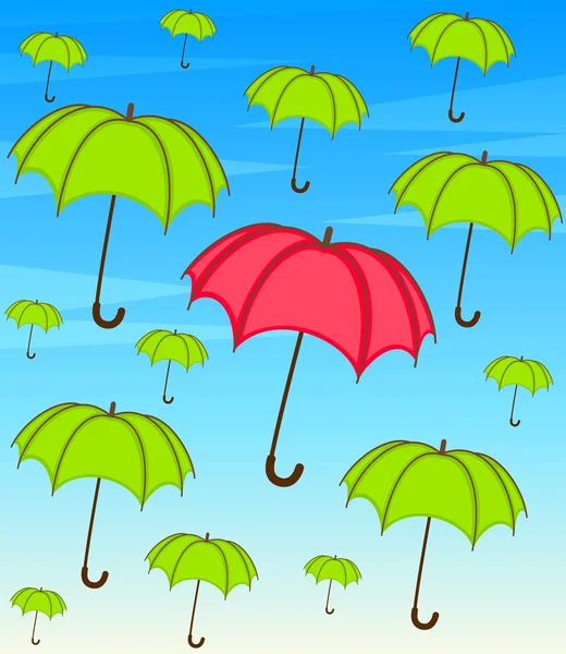 stock vector Umbrella with wallpaper design