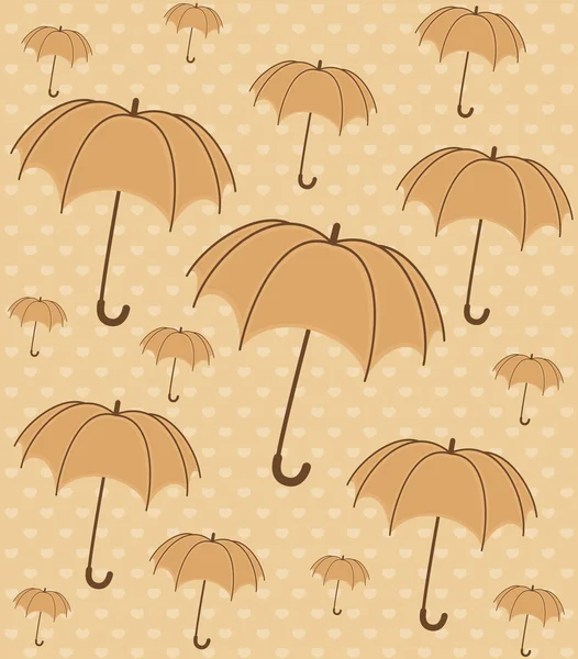 Vector umbrella with wallpaper design — Stock Vector