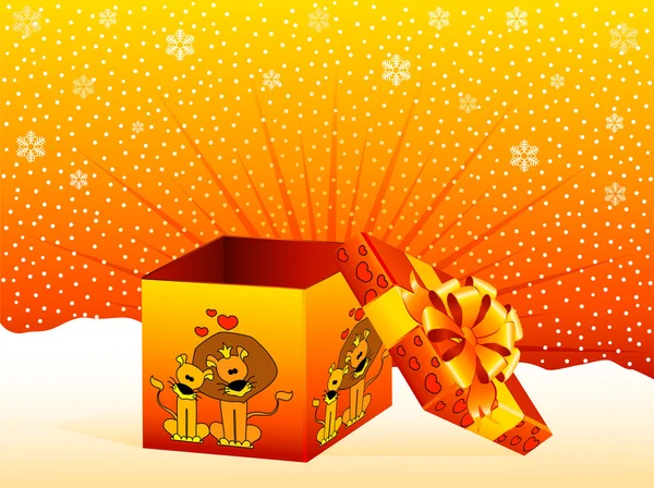 美丽礼品盒大背景上的 christmastides — 图库矢量图片
