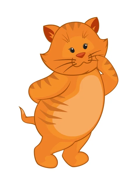 Dessin animé petit chaton — Image vectorielle