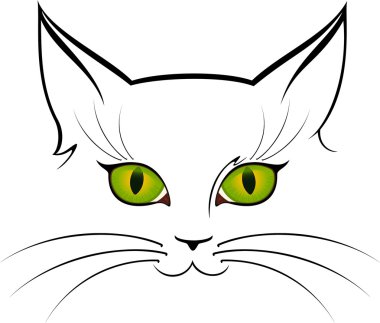 Картина, постер, плакат, фотообои "векторное изображение кошачьих глаз
", артикул 7369663