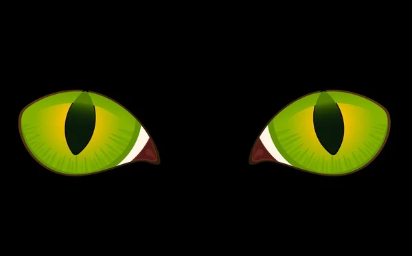 Grafika wektorowa oczy kota — Wektor stockowy