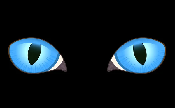 Imagem vetorial de olhos de gato —  Vetores de Stock