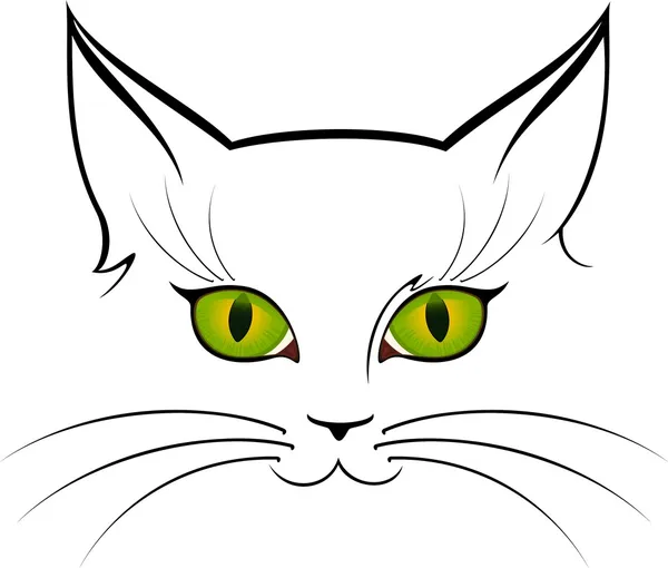 Image vectorielle des yeux de chat — Image vectorielle