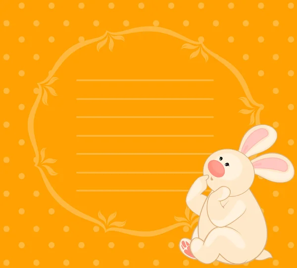 Dessin animé petit lapin jouet — Image vectorielle
