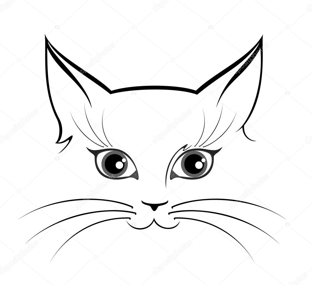 Vector image of cat eyes