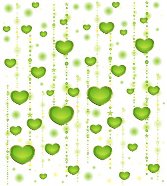 Background with beautiful hearts for the day of sainted Valentine clipart