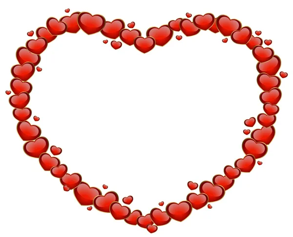 Beautiful heart for the day of sainted Valentine — Stock Vector