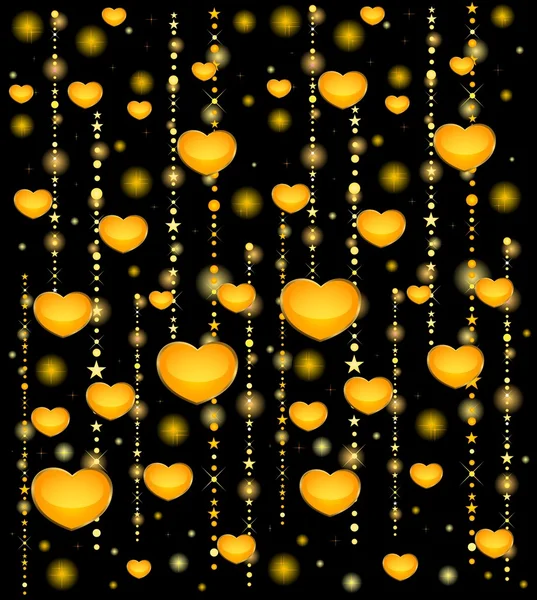 Hintergrund mit schönen Herzen für den Valentinstag — Stockvektor